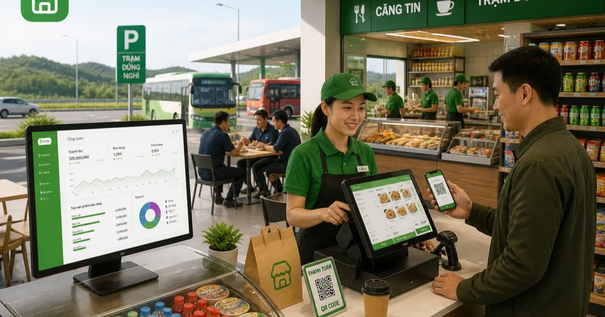 Phần Mềm Bán Hàng Trạm Dừng Nghỉ Cao Tốc & Bến Xe Tốc Độ Cao