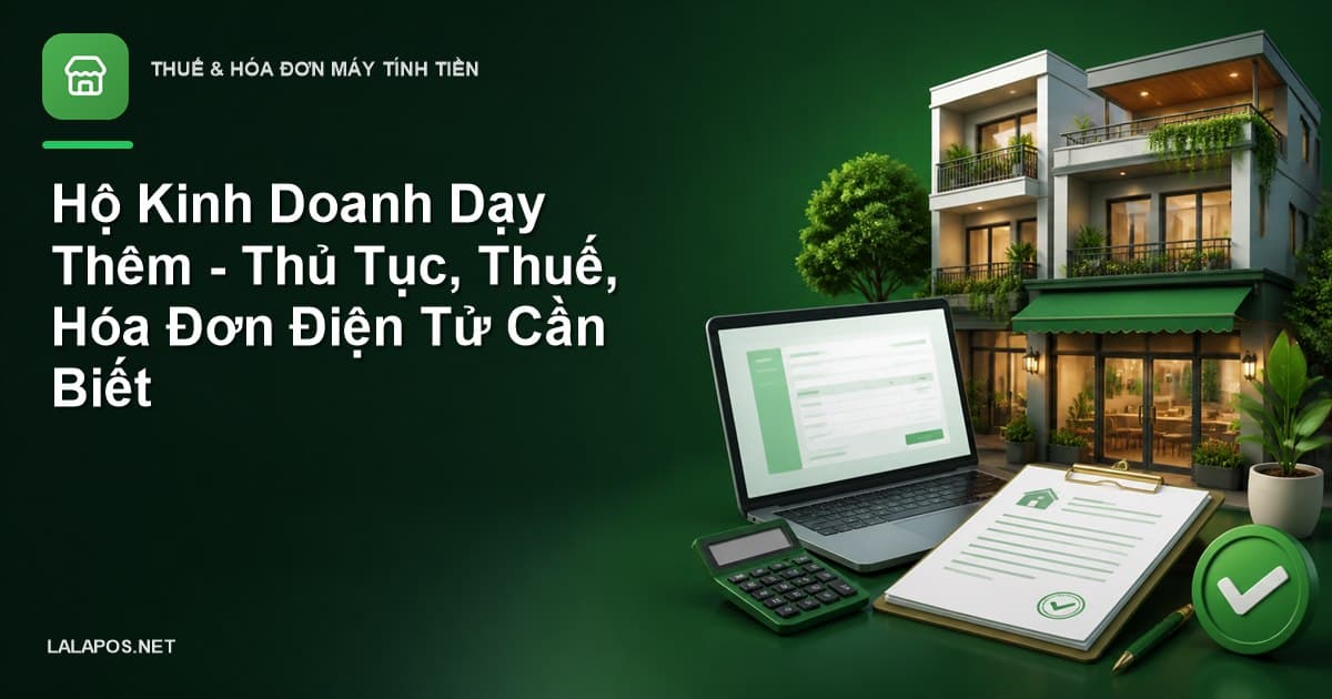 Hộ Kinh Doanh Dạy Thêm - Thủ Tục, Thuế, Hóa Đơn Điện Tử Cần Biết