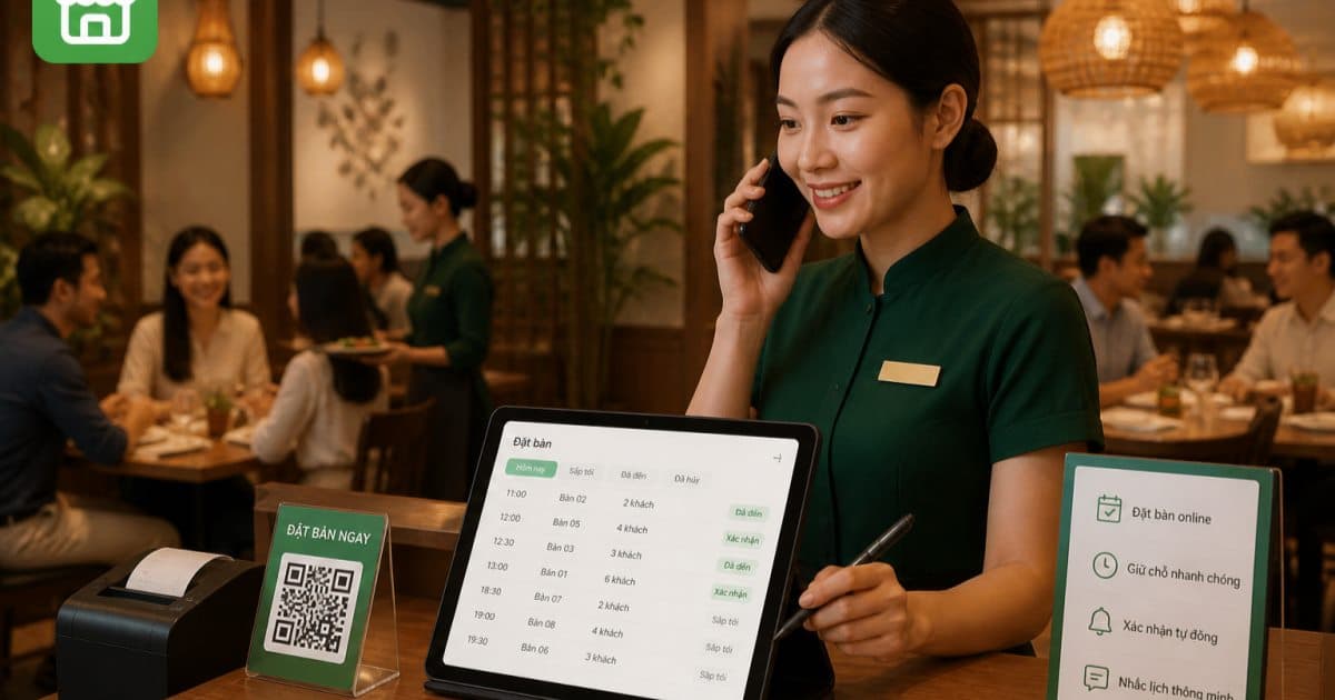 Quản Lý Đặt Bàn Trước Và Giữ Chỗ Hiệu Quả Cho Nhà Hàng