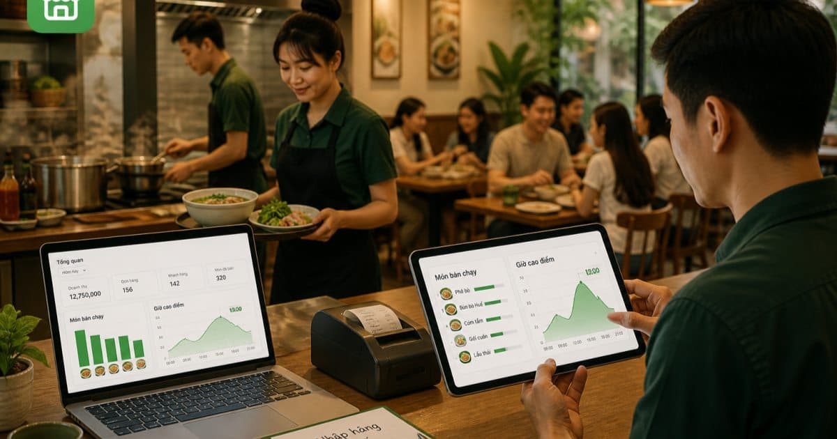 Báo Cáo Món Bán Chạy Và Giờ Cao Điểm Cho Chủ Nhà Hàng
