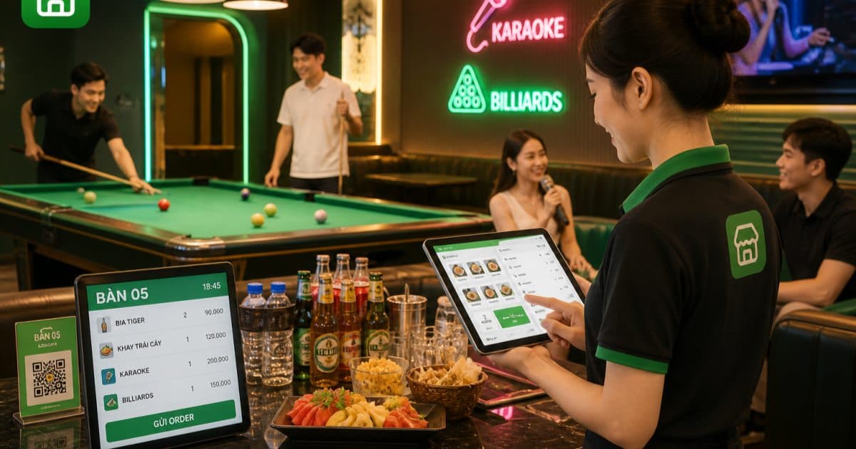 Giải Pháp Màn Hình KDS Hiển Thị Pha Chế Cho Quán Cafe Đông Khách