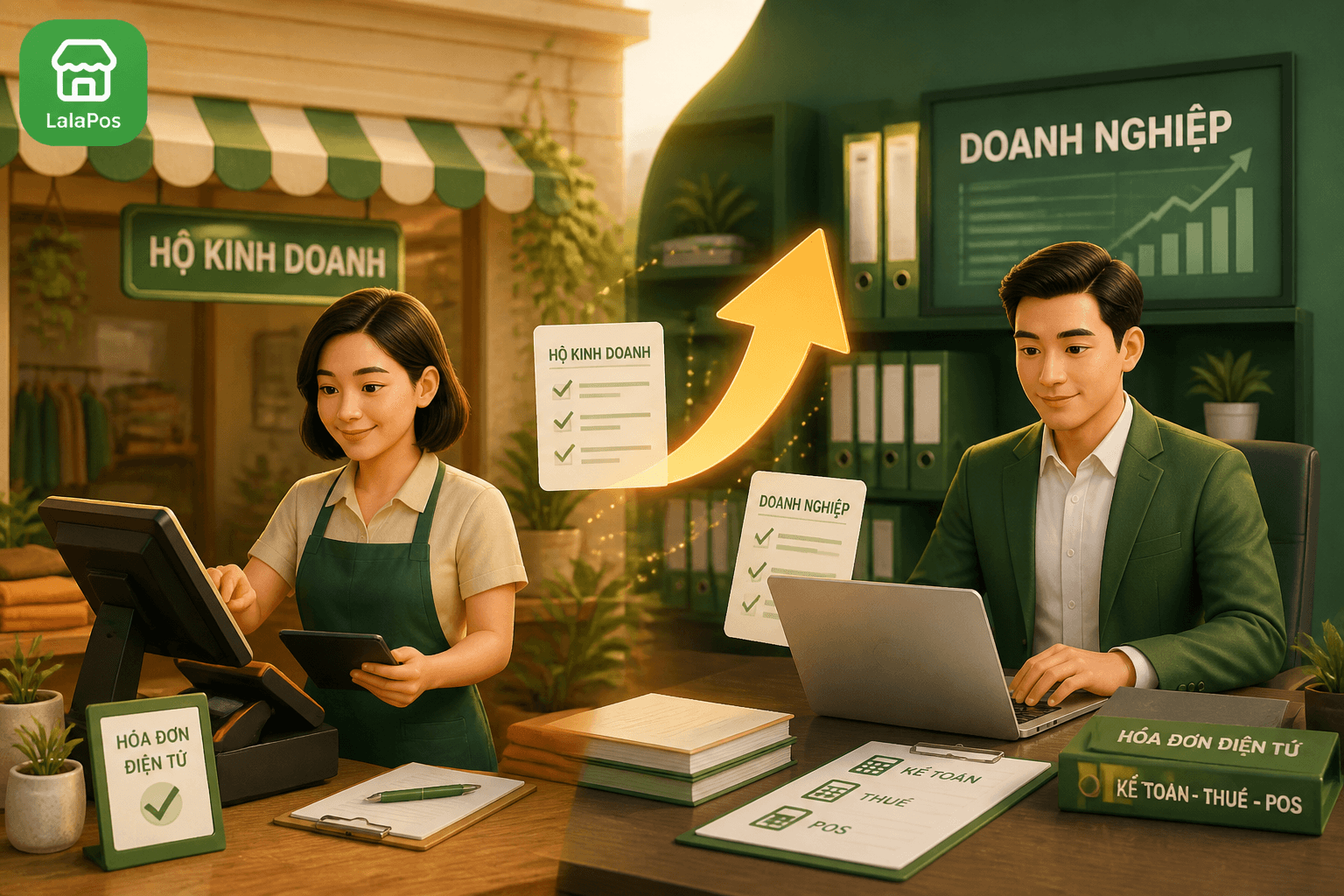 Hộ Kinh Doanh Lên Doanh Nghiệp - Có Phải Đổi Cách Xuất Hóa Đơn Điện Tử Không?