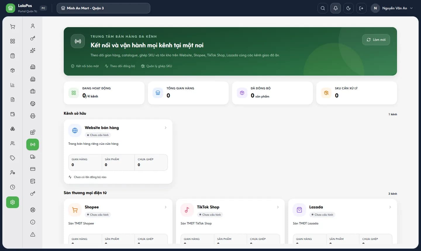 Trung tâm bán hàng đa kênh trên Portal