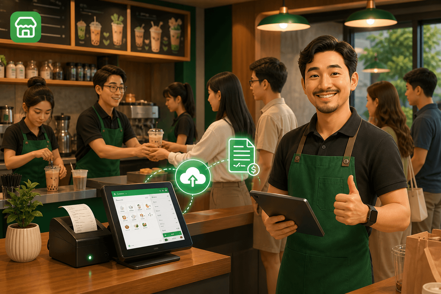 Hóa Đơn Điện Tử Máy Tính Tiền Cho Quán Cà Phê, Trà Sữa - Hướng Dẫn Từ A-Z