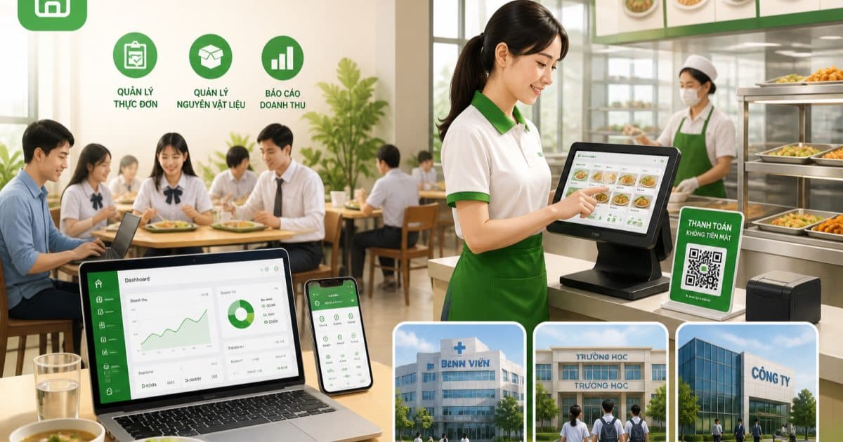 Giải Pháp Phần Mềm Quản Lý Căng Tin Bệnh Viện, Trường Học, Công Ty 2026