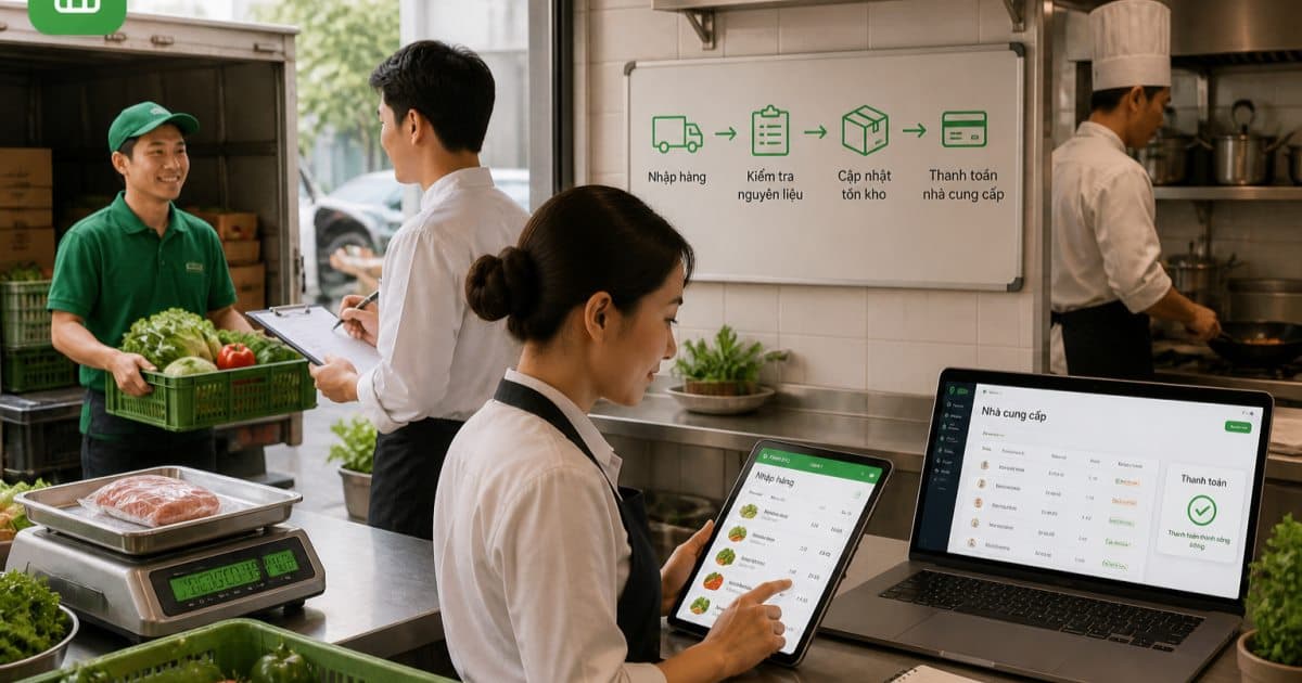 Quản Lý Nhập Hàng Nguyên Liệu Và Thanh Toán Nhà Cung Cấp